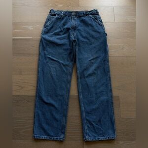 Carhartt Carpenter Denim Jeans Men’s 38x34 Blue Dungaree Fit
